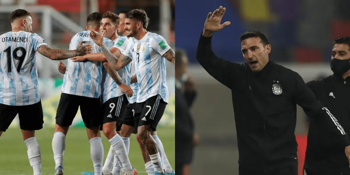 Lionel Scaloni observa de cerca el desempeño de los jugadores que actúan en Europa