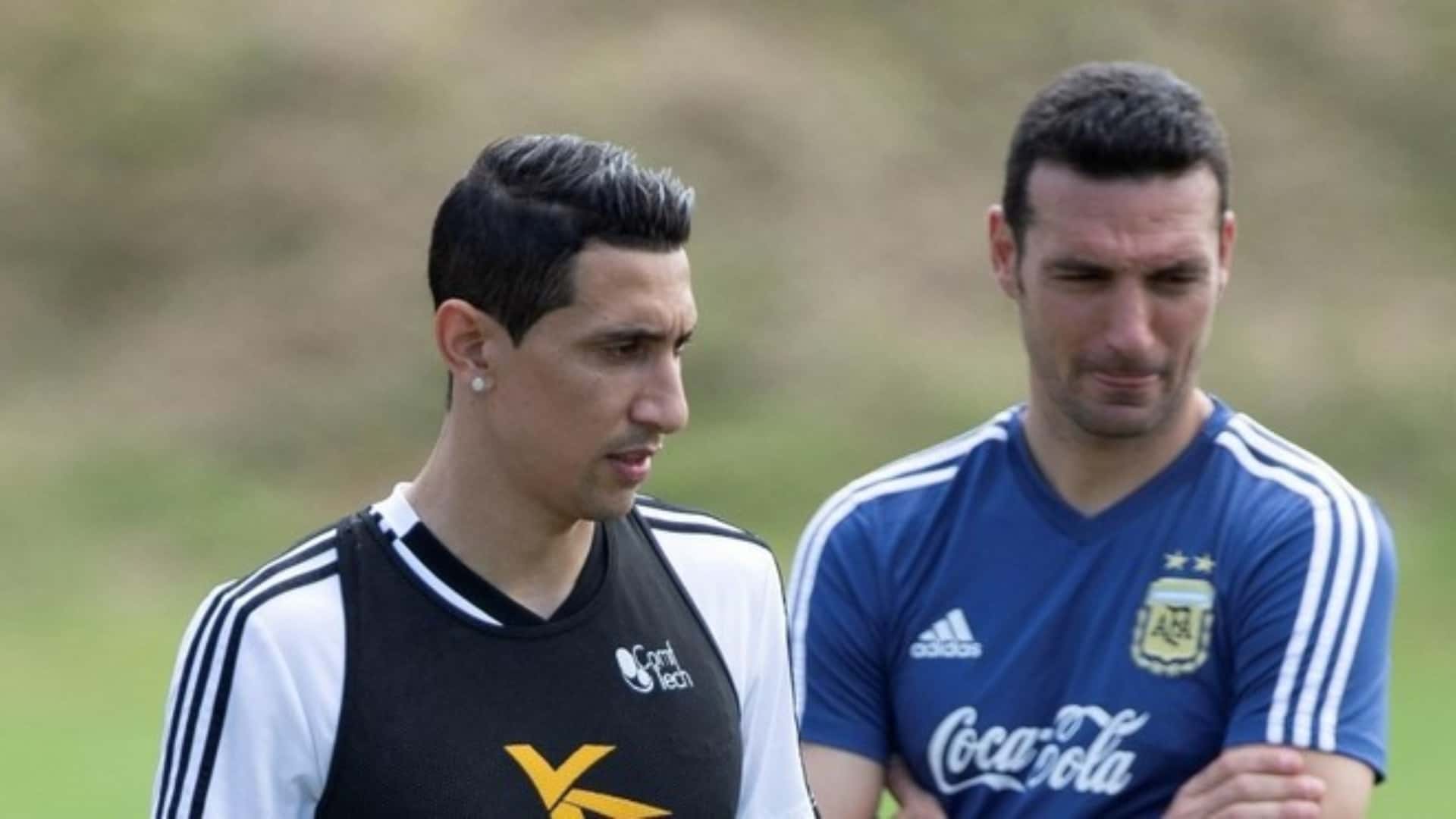 Lionel Scaloni y Ángel Di María
