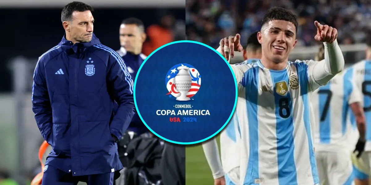 Lionel Scaloni y Enzo Fernández, integrantes de la Selección Argentina.