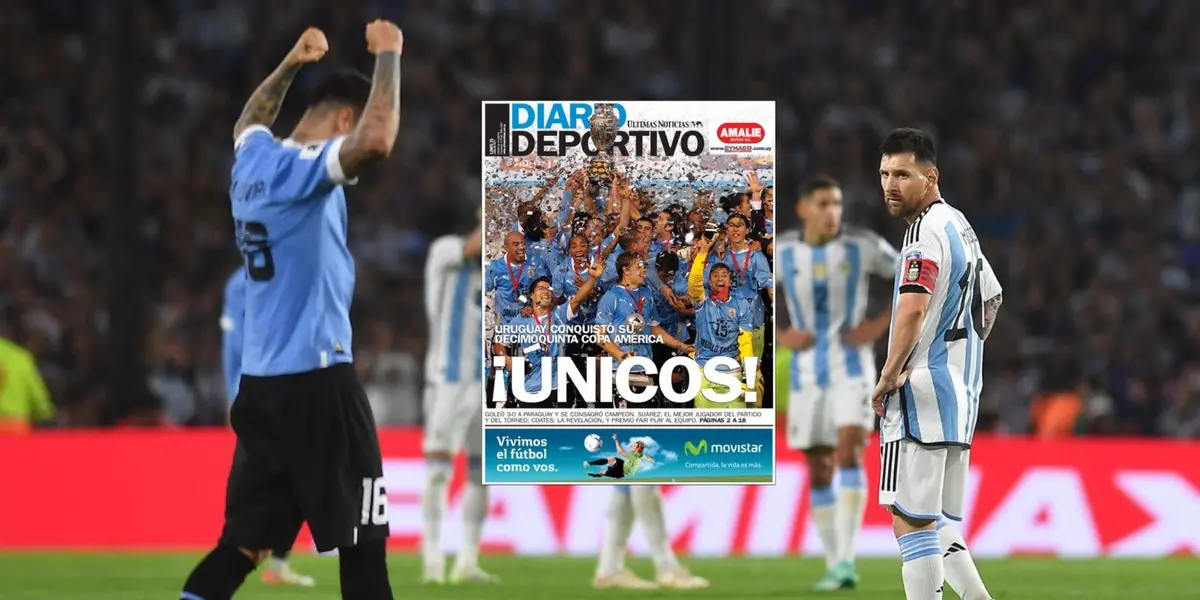 Los diarios del país oriental tildaron de “batacazo” el triunfo y no condenaron el gesto de Ugarte.