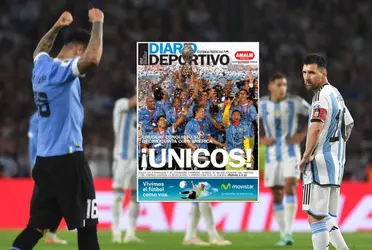 Los diarios del país oriental tildaron de “batacazo” el triunfo y no condenaron el gesto de Ugarte.