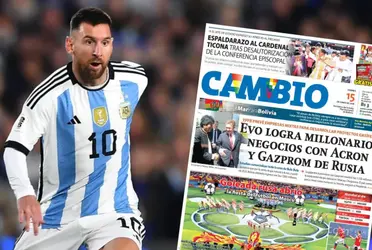 Los diarios deportivos de Bolivia tienen como protagonista a la Pulga.