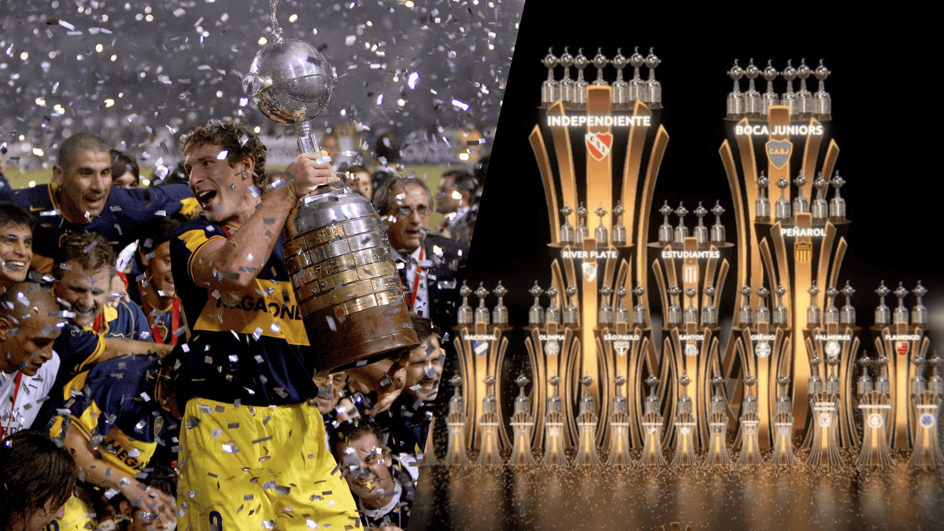 Los equipos argentinos con más títulos internacionales / X