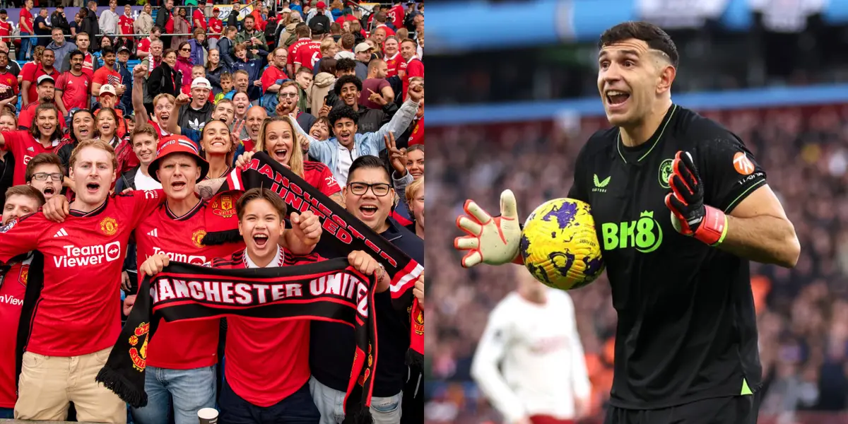 Los hinchas de Manchester United se burlaron de Dibu Martínez
