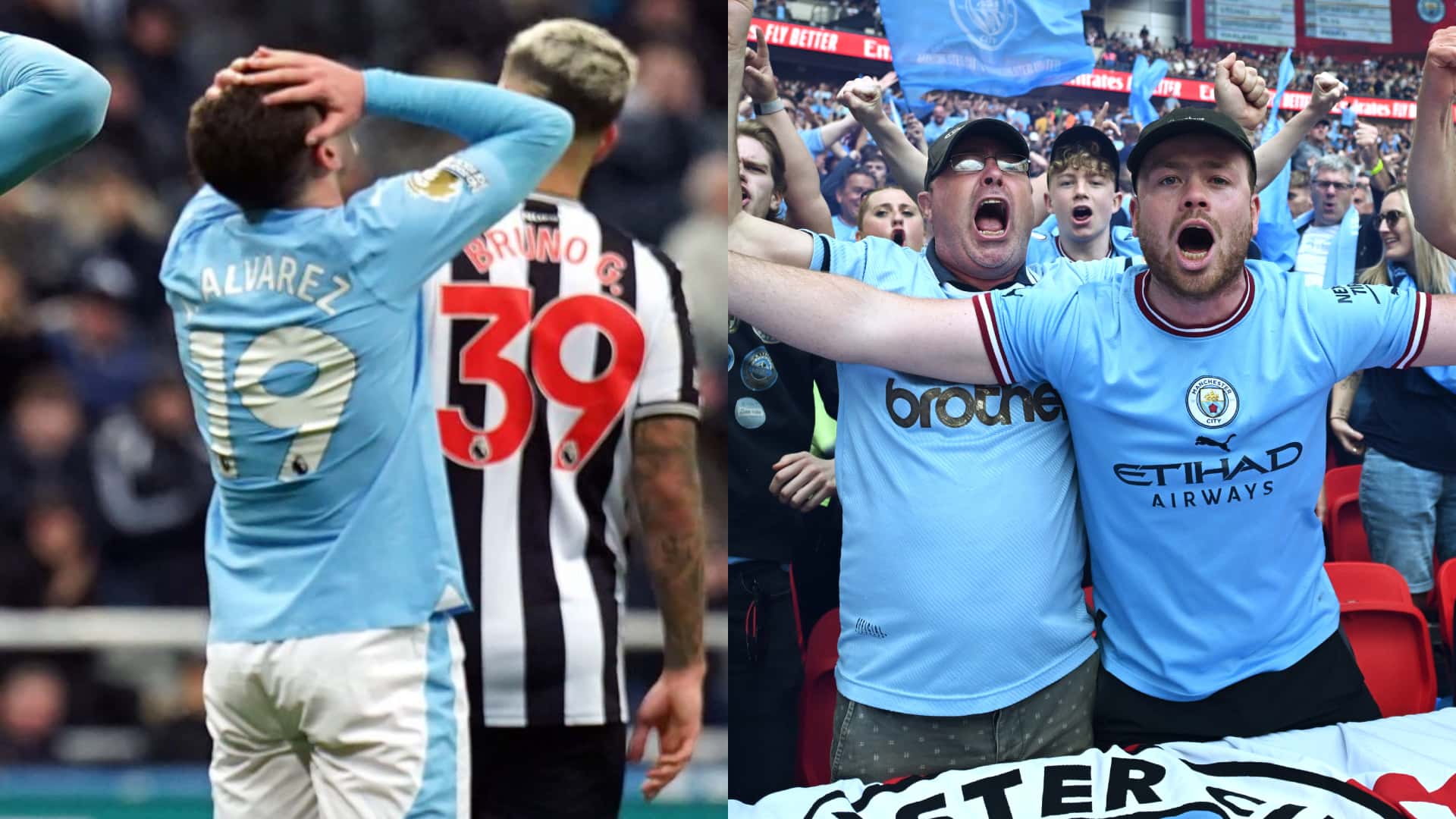 Los hinchas del Manchester City piden que vendan a Julián Álvarez