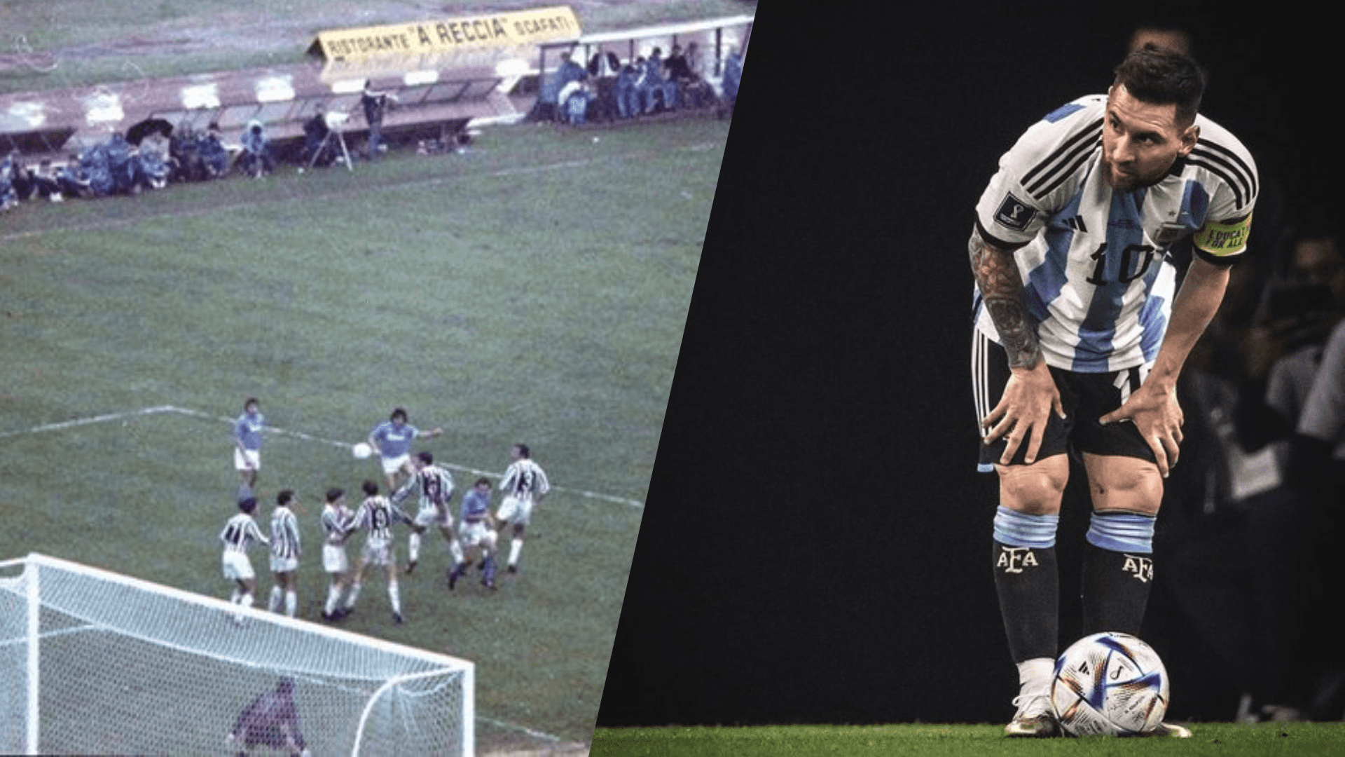 Los jugadores argentinos con más goles de tiro libre en partidos clave / X
