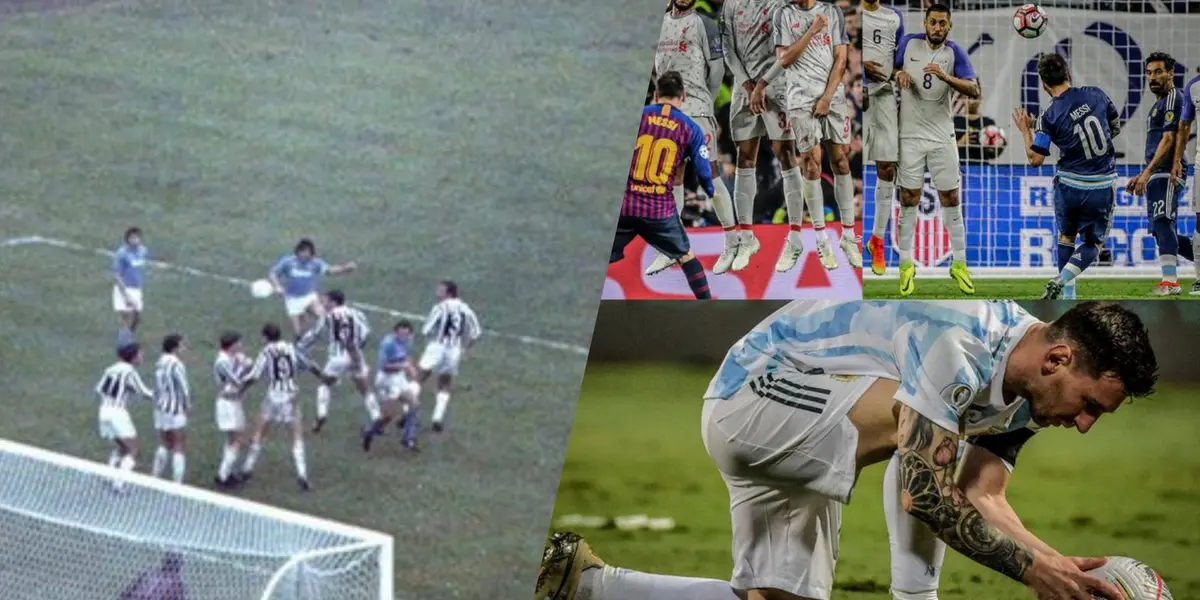 Los mejores goles de tiro libre en la historia del fútbol argentino / X