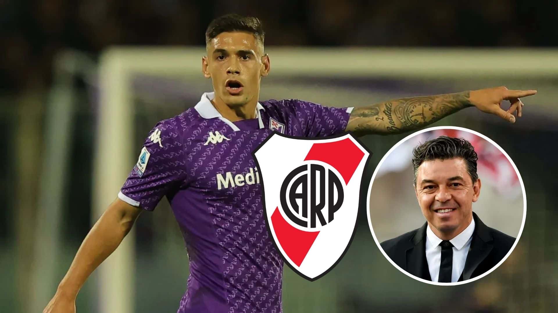 Lucas Martínez Quarta - Marcelo Gallardo (Foto: X)