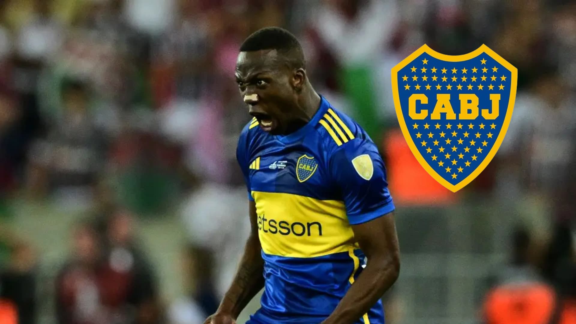 Luis Advíncula gritando un gol en Boca Juniors.