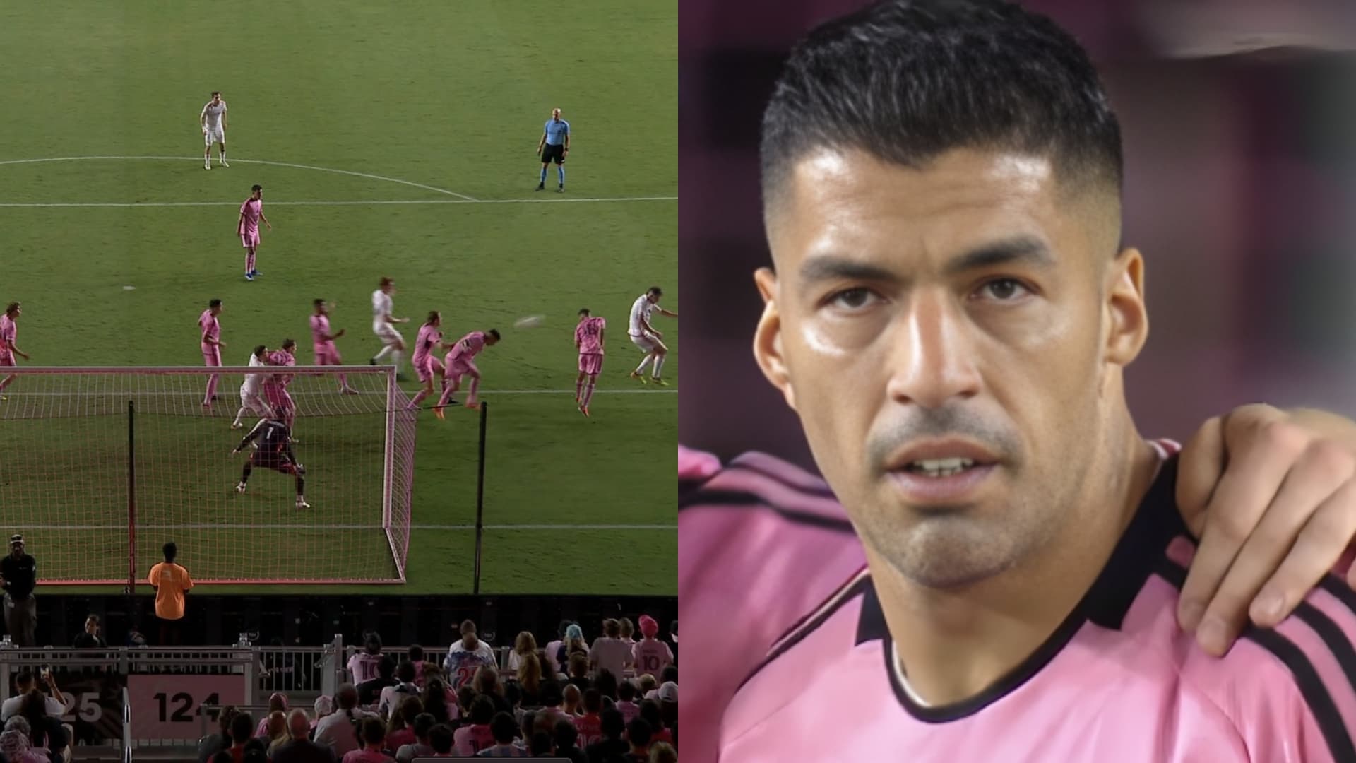 Luis Suárez durante el partido entre Inter Miami vs St Louis.