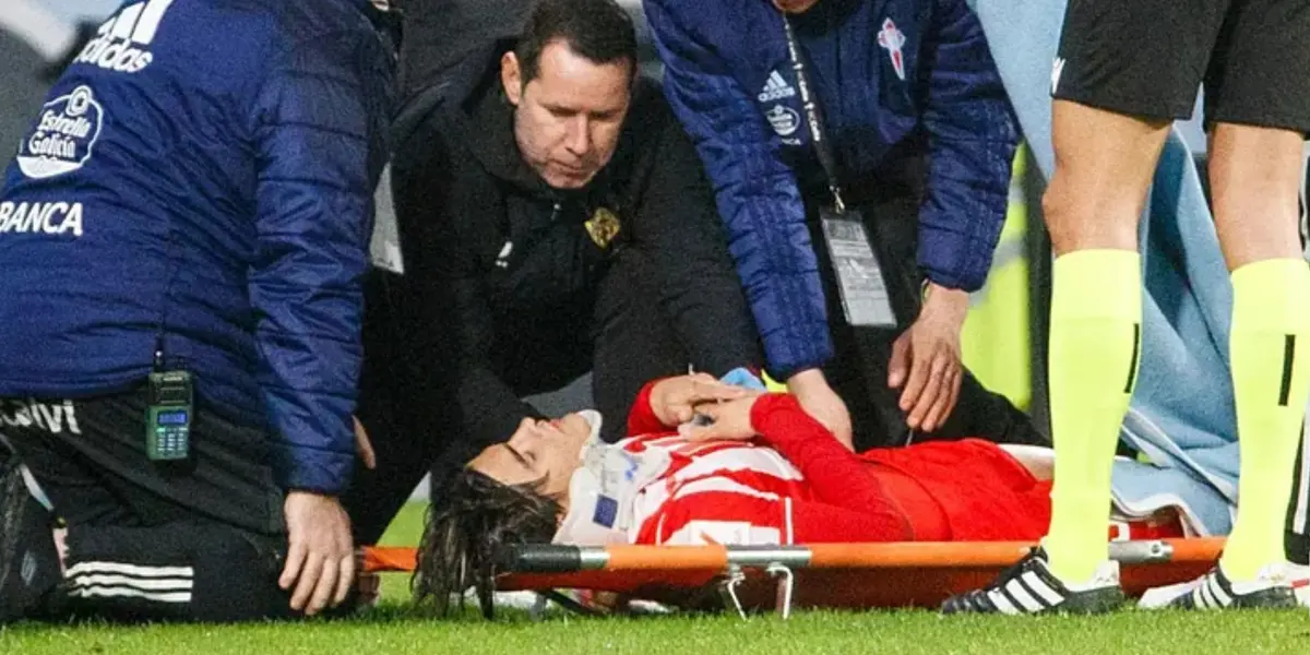 Luka Romero tuvo que ser evacuado al hospital