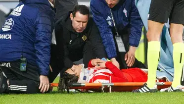 Luka Romero tuvo que ser evacuado al hospital