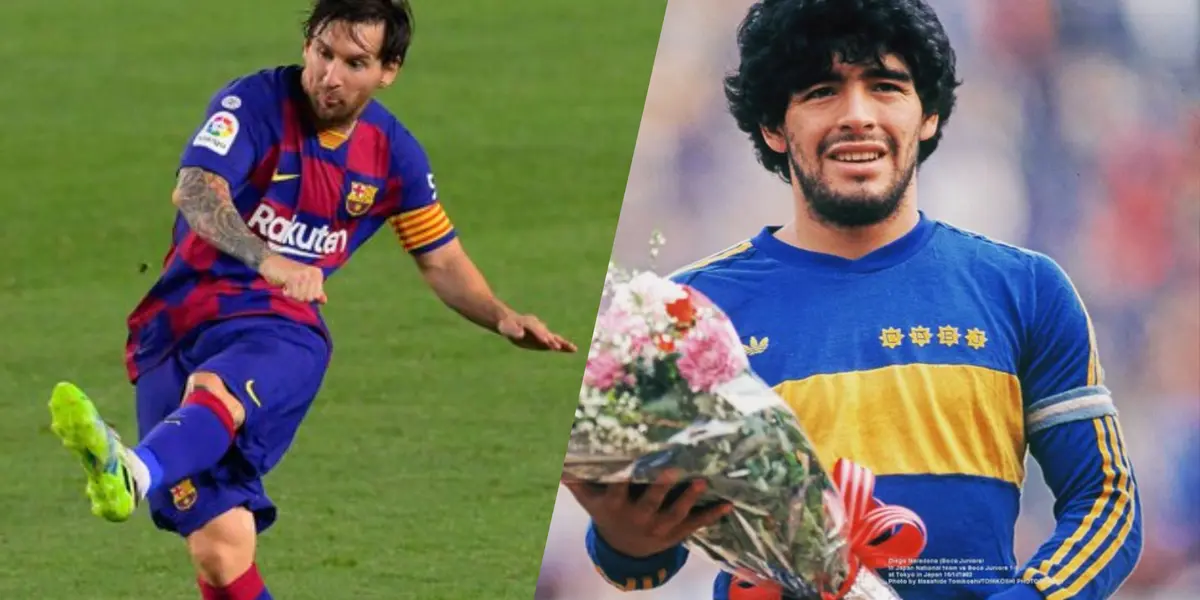 Maradona en Boca o Messi en Barcelona / X