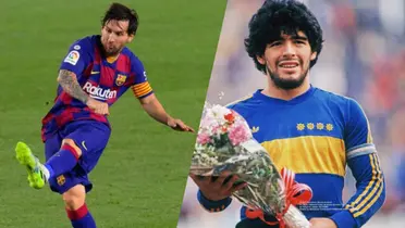 Maradona en Boca o Messi en Barcelona / X