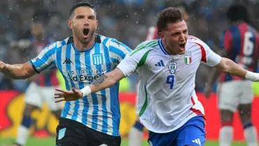 Maravilla Martínez y Mateo Retegui gritan un gol.