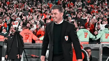Marcelo Gallardo en el Estadio Monumental