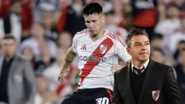 Marcelo Gallardo - Franco Mastantuono (Foto: River Plate)