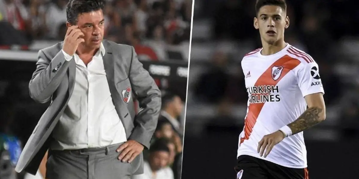 Marcelo Gallardo no está nada feliz con todo lo acontecido con Lucas Martínez Quarta.