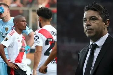 Marcelo Gallardo no tendría disponible a este jugador de River Plate para afrontar las semifinales de la Copa Libertadores y el Superclásico.