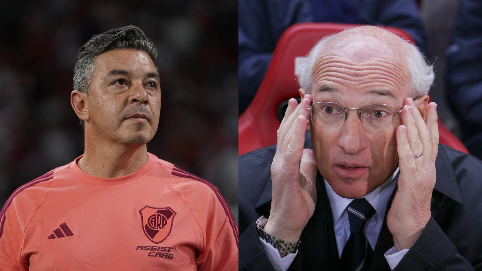 Marcelo Gallardo y Carlos Bianchi