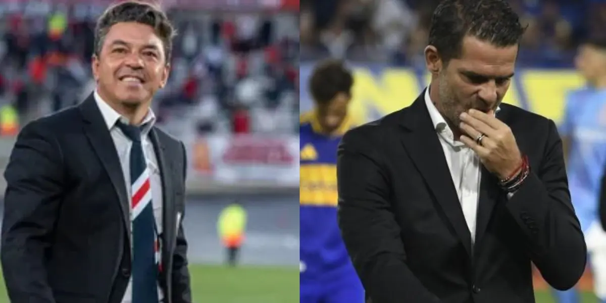 Marcelo Gallardo y Fernando Gago.