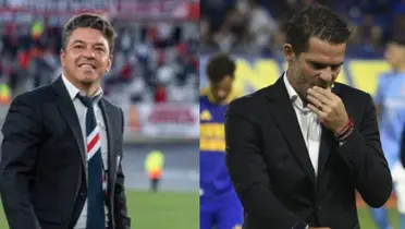 Marcelo Gallardo y Fernando Gago.