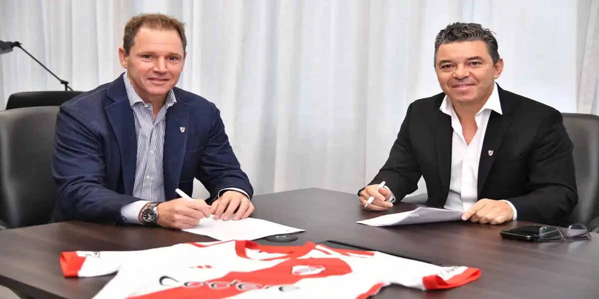 Marcelo Gallardo y Jorge Brito