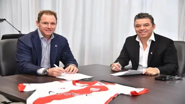 Marcelo Gallardo y Jorge Brito