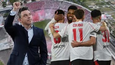 Marcelo Gallardo y jugadores de River Plate (Foto tomada de: Top/Economista/Conmebol)