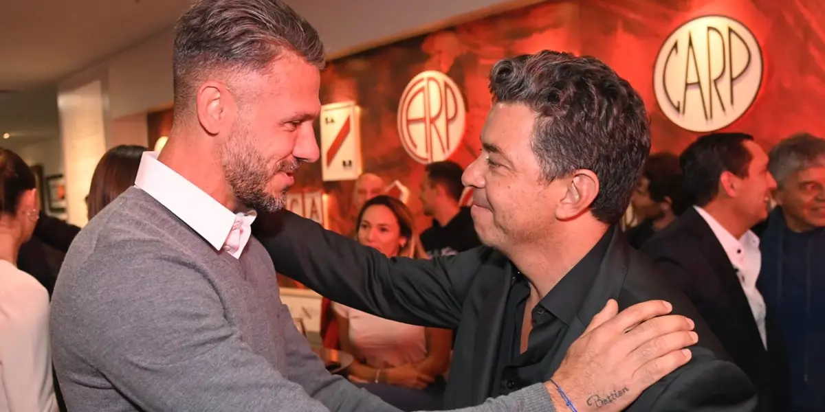 Marcelo Gallardo y Martín Demichelis juntos en River