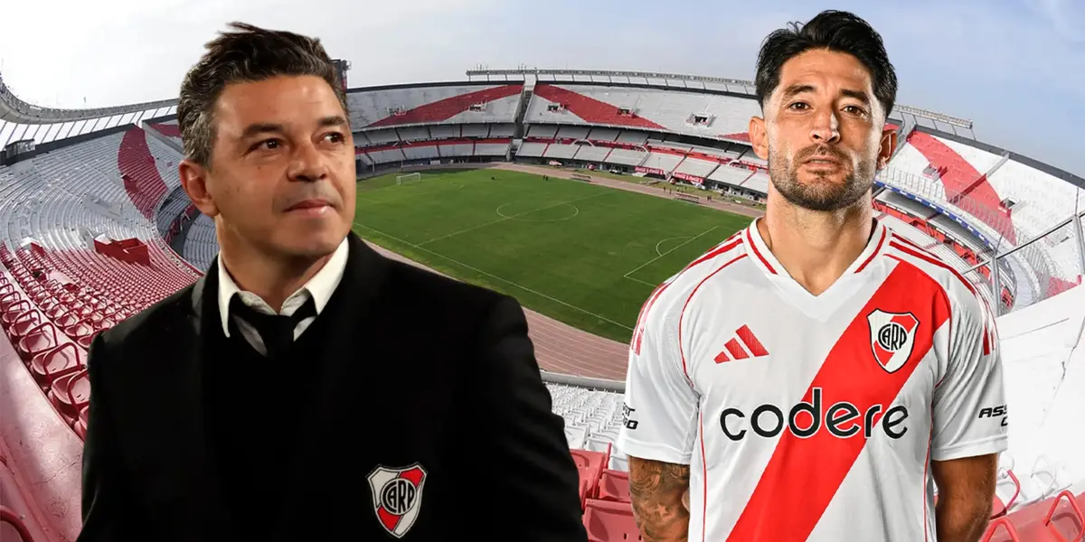 Marcelo Gallardo y Milton Casco (Foto tomada de: Goal/River Plate)