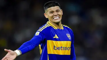 Marcos Rojo y su mal gesto (TN)