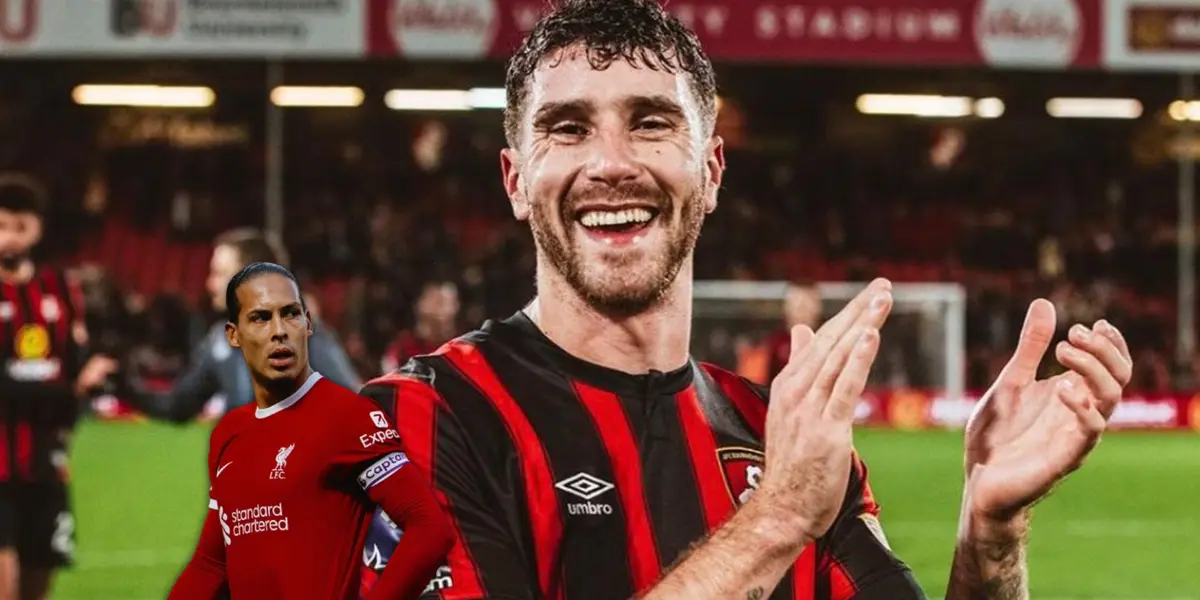 Marcos Senesi y Virgil Van Dijk.