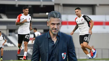 Martín Demichelis con Agustín Sant'Anna y Rodrigo Villagra.