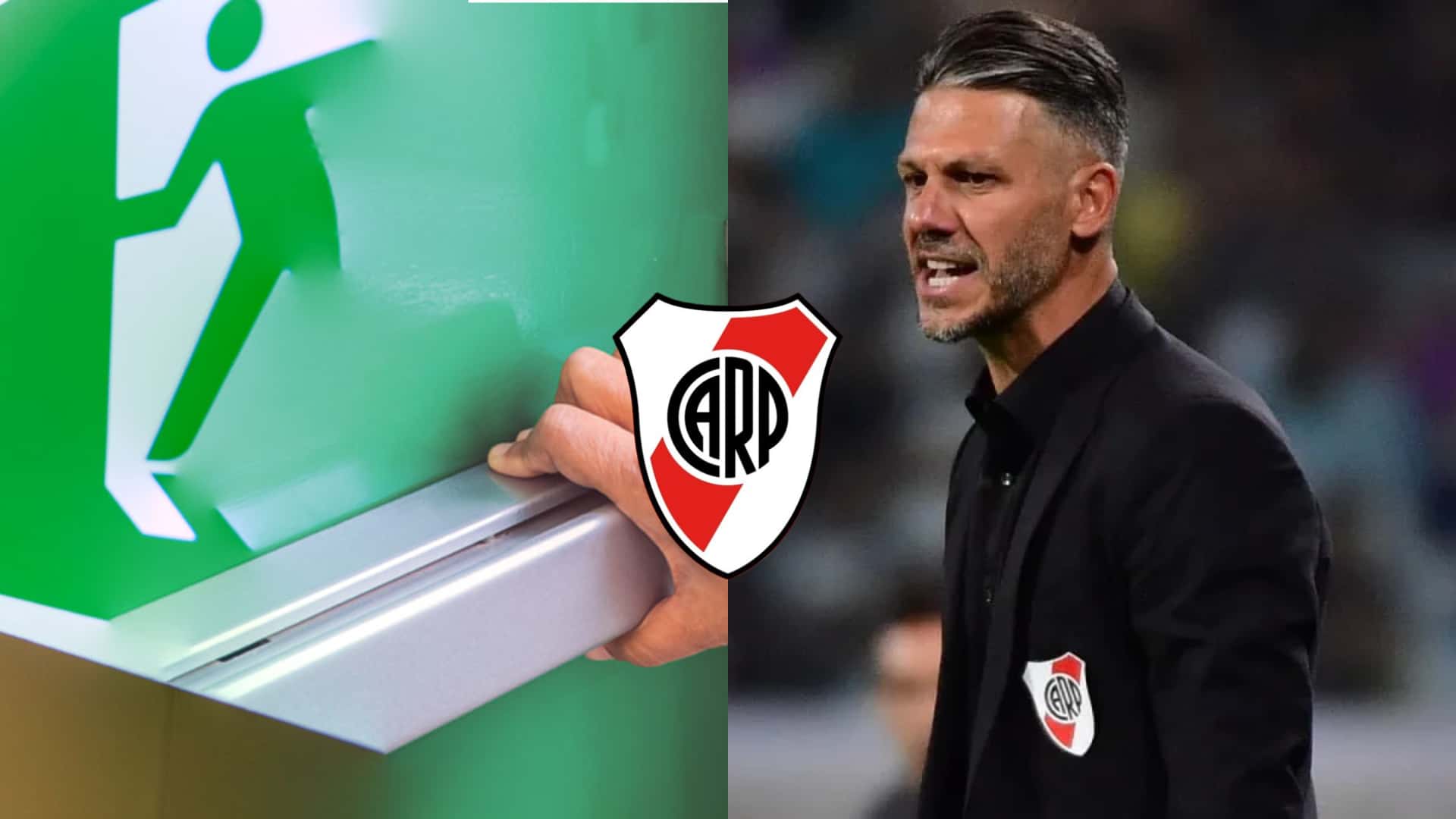 Martín Demichelis dando indicaciones en River.