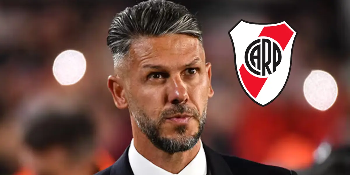 Martín Demichelis durante un partido de River.