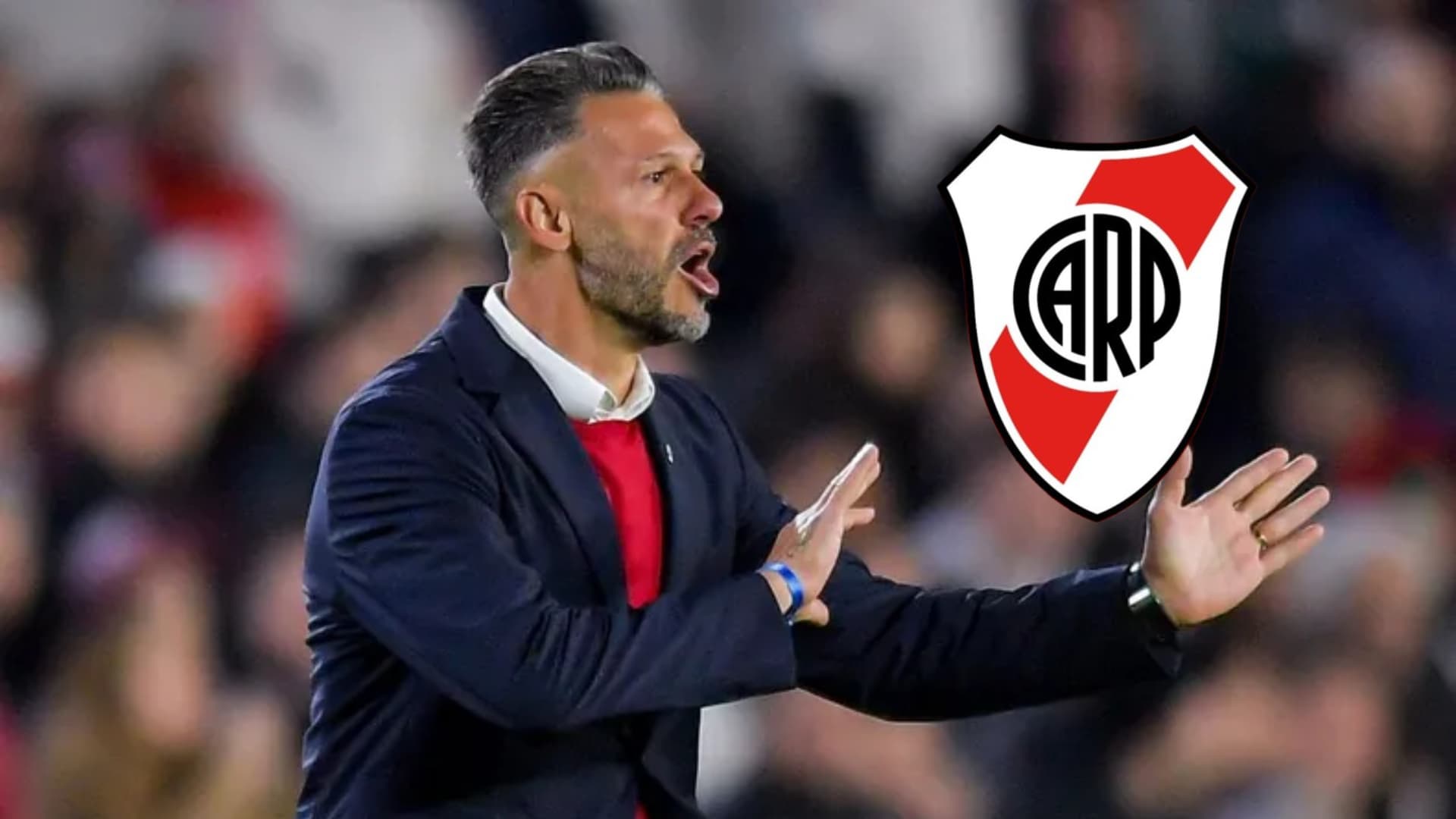 Martín Demichelis durante un partido de River Plate.