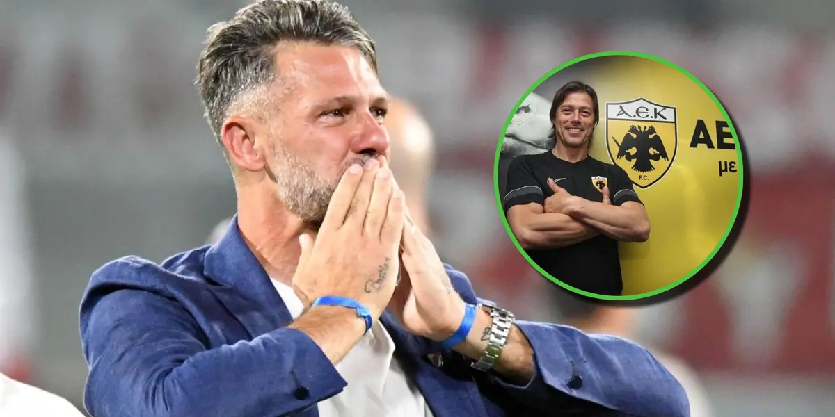 martín Demichelis emocionado en River.