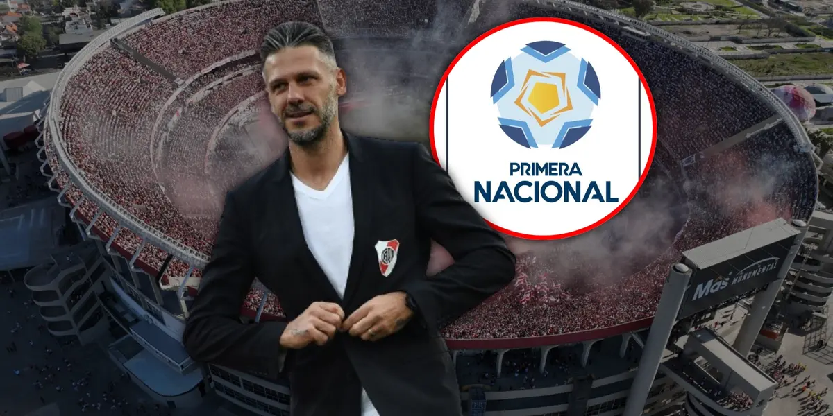 Martín Demichelis en la Primera Nacional.
