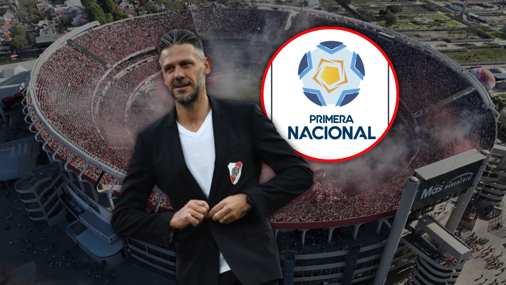 Martín Demichelis en la Primera Nacional.