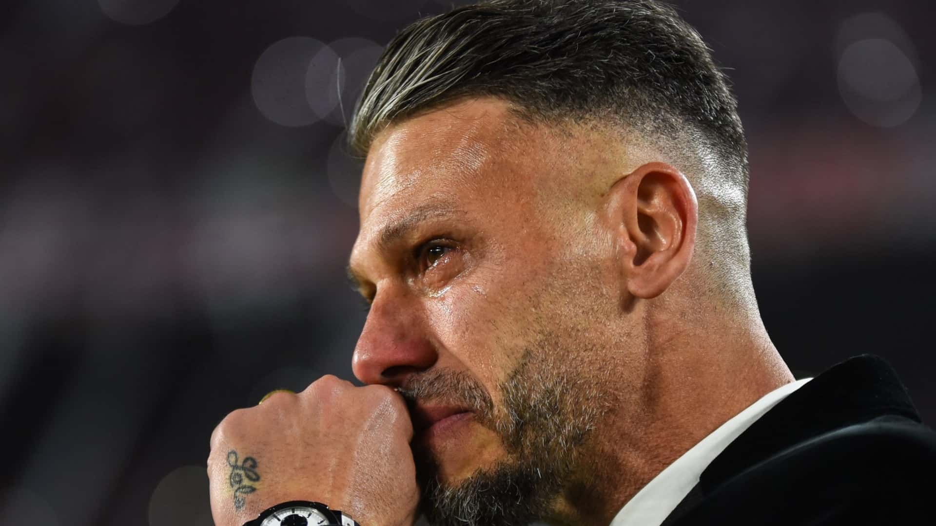 Martín Demichelis entre lágrimas
