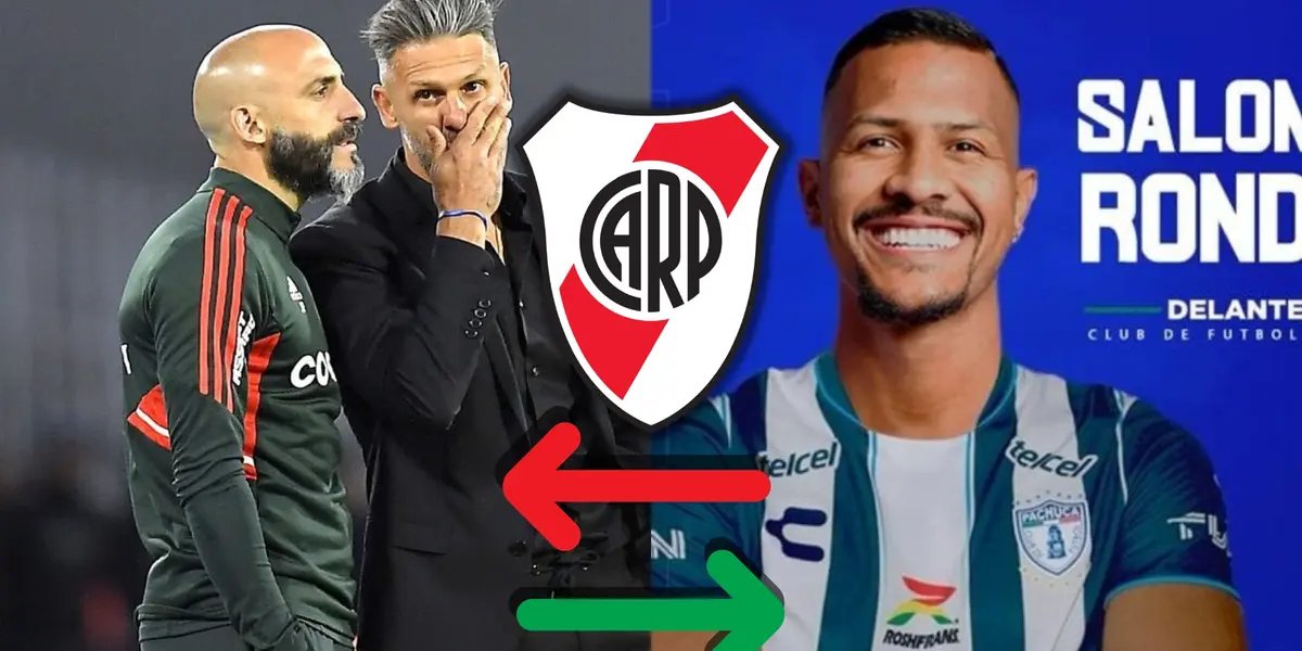 Martín Demichelis y Salomón Rondón.