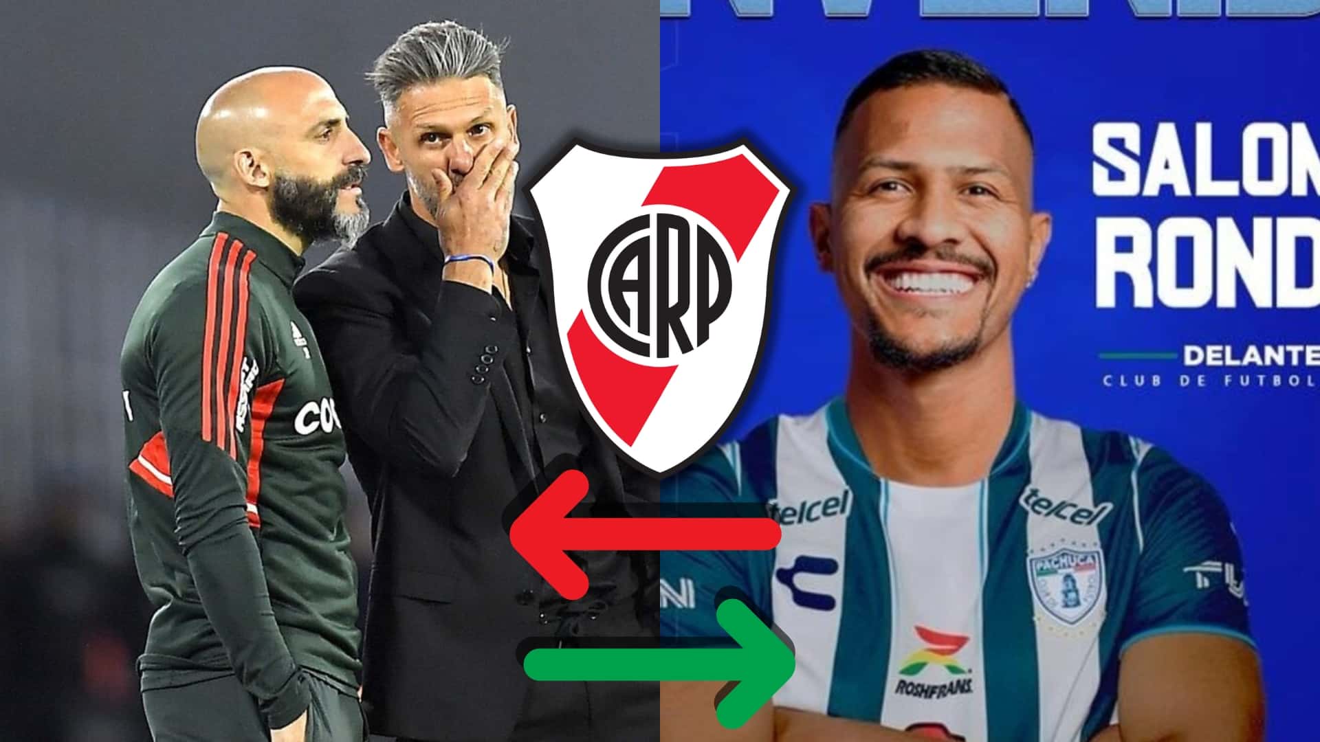 Martín Demichelis y Salomón Rondón.