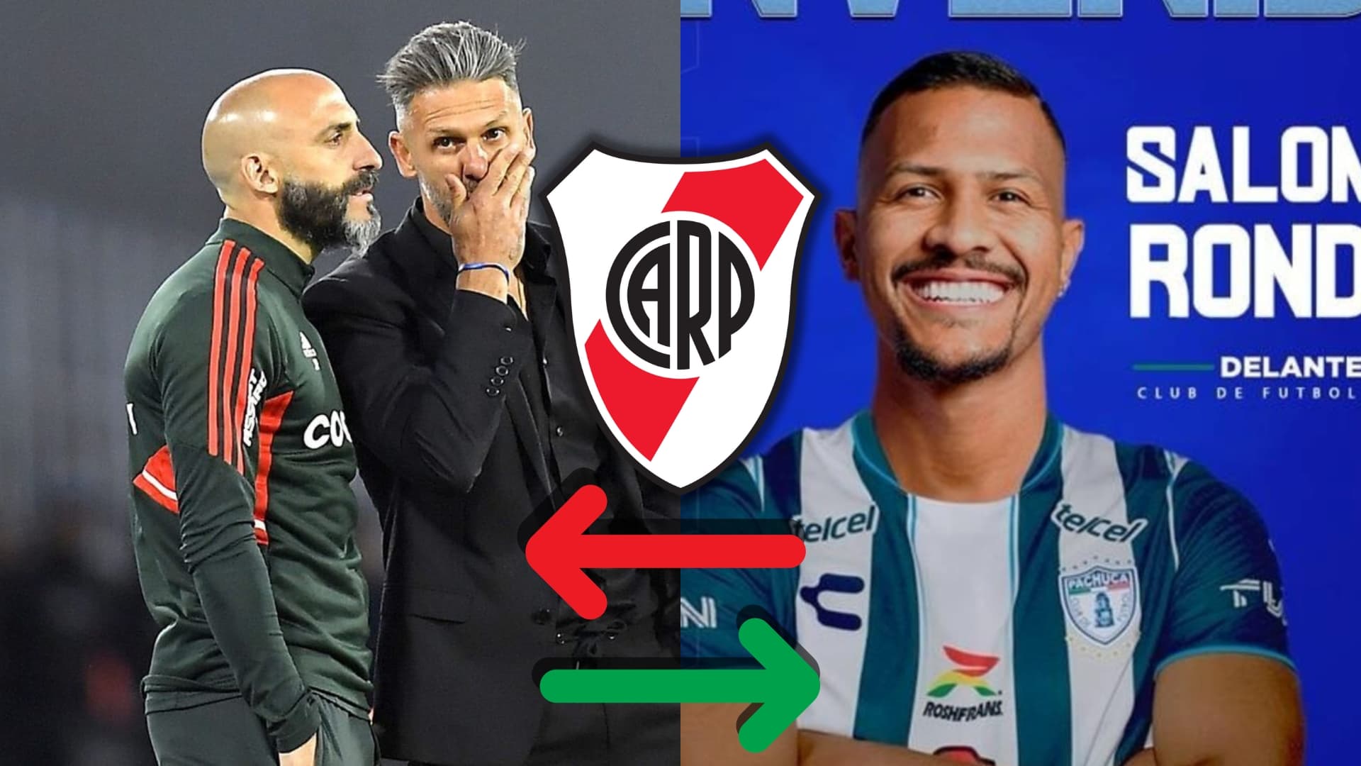 Martín Demichelis y Salomón Rondón.