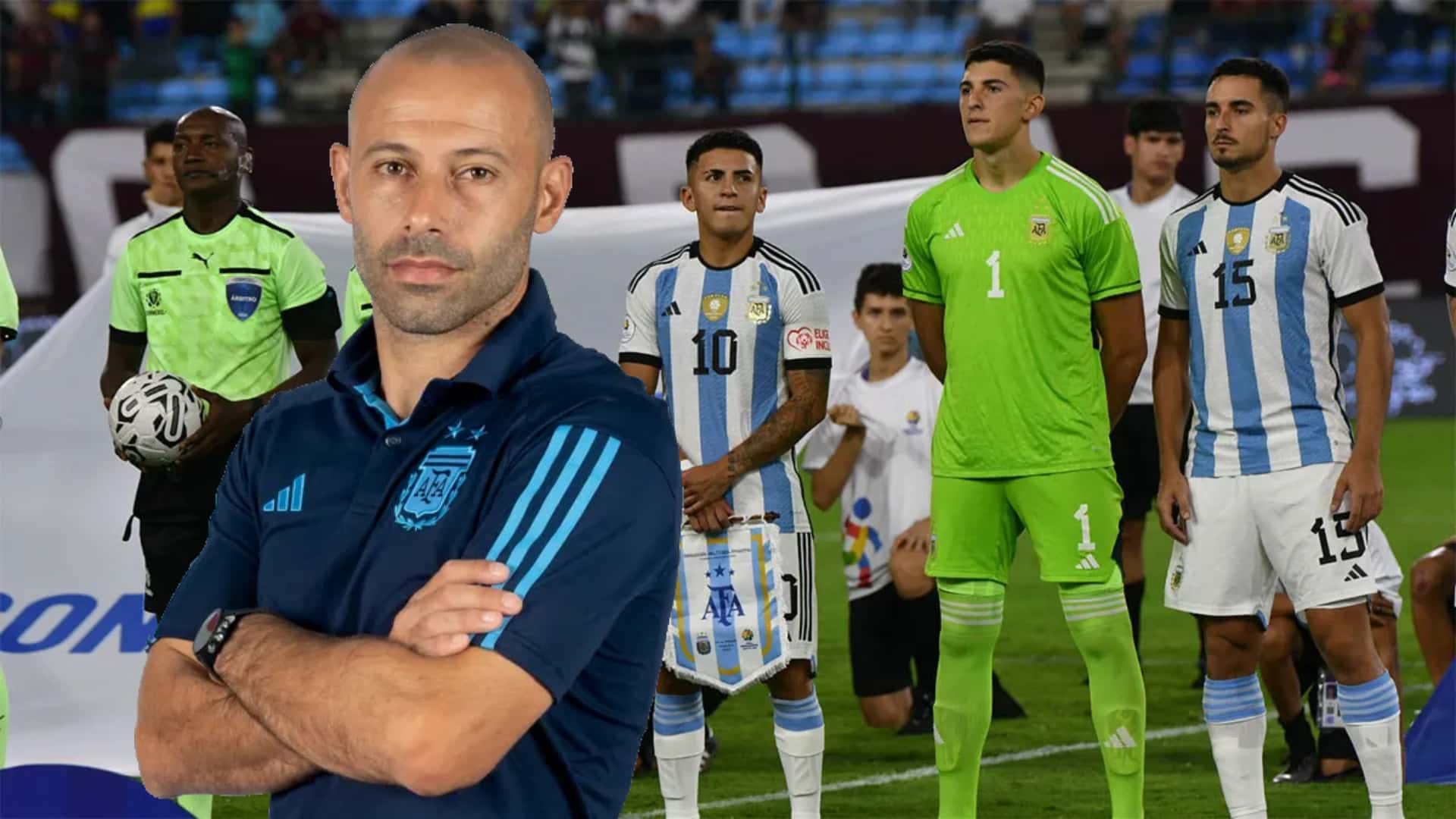 Mascherano hizo un drástico cambio en la formación de la Sub-23