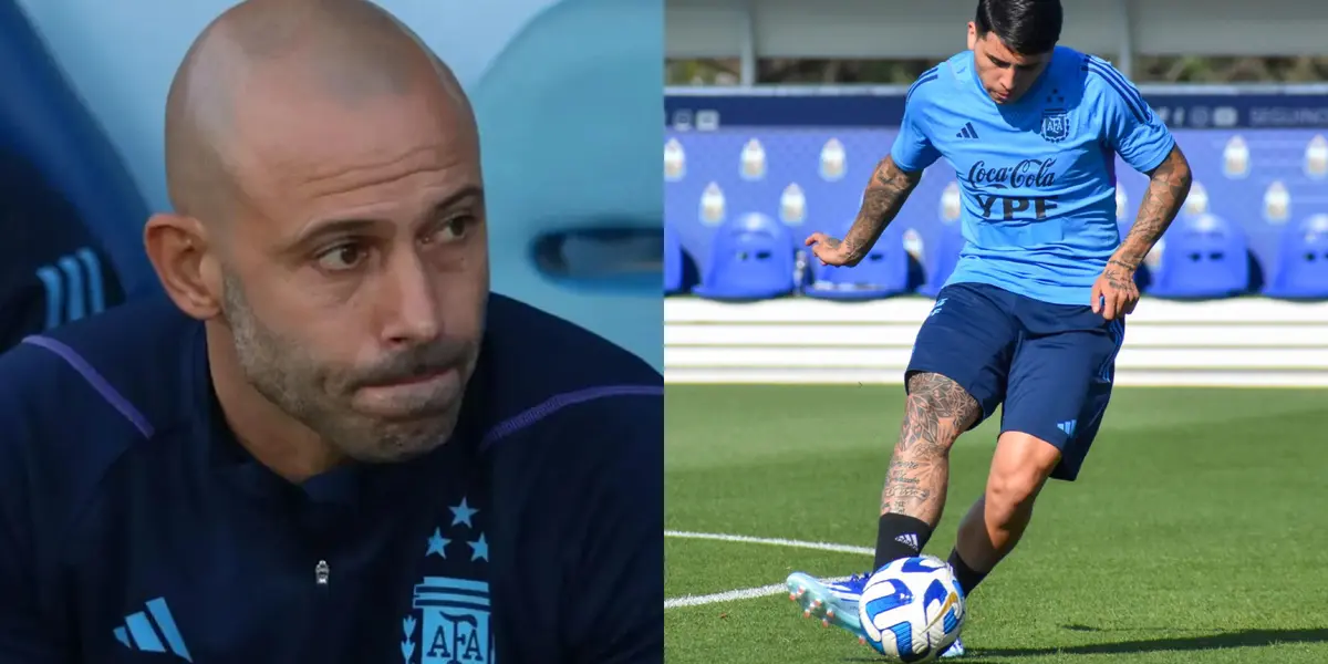 Mascherano le dio un golpe bajo a Facundo Farías