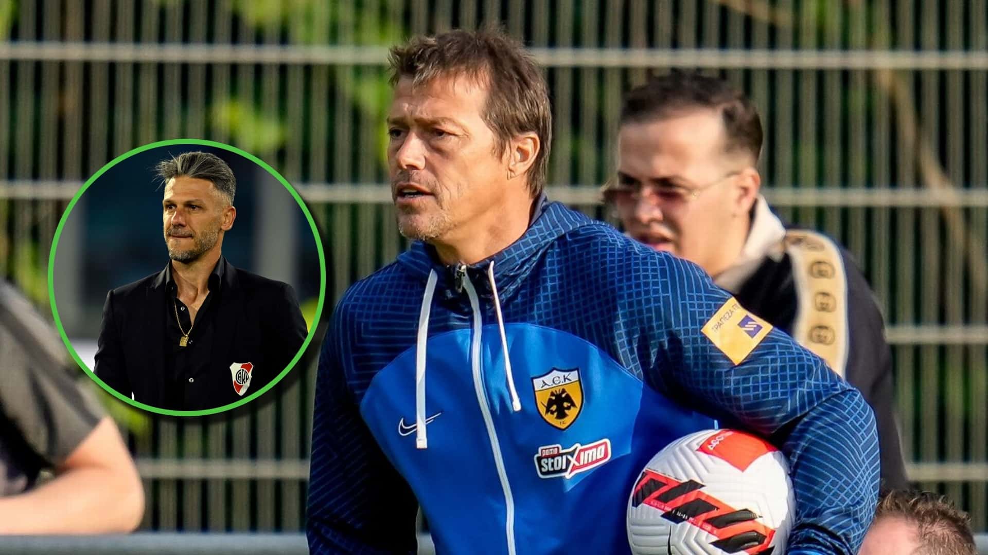 Matías Almeyda con el AEK Atenas (2024).