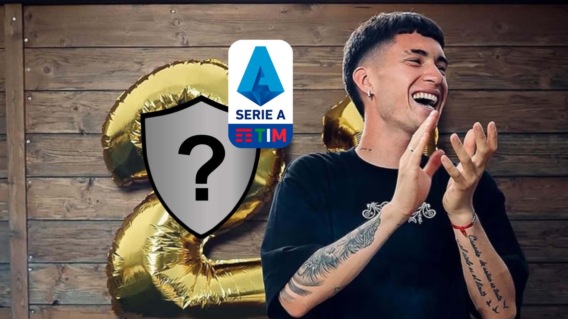 Matías Soulé festejando su cumpleaños número 21