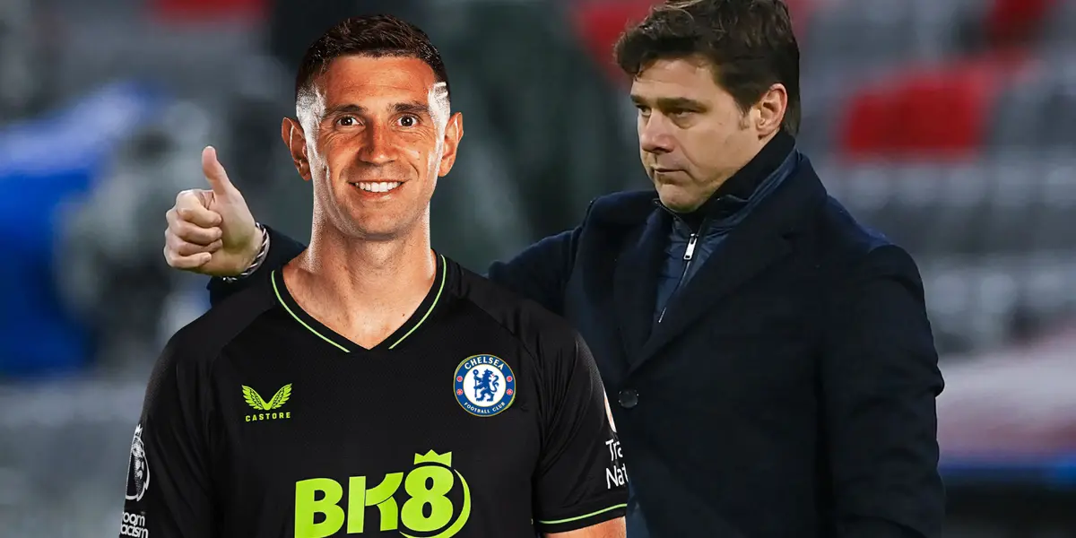 Mauricio Pochettino le levanta el pulgar a Emiliano Martínez