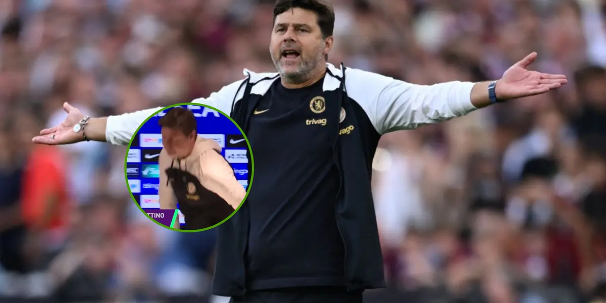 Mauricio Pochettino se queja en un partido con el Chelsea